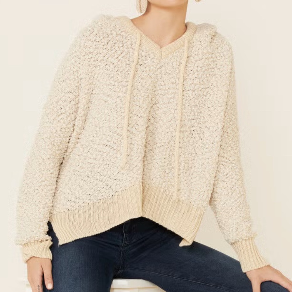 Textured Hoodie | POL | Cream | L